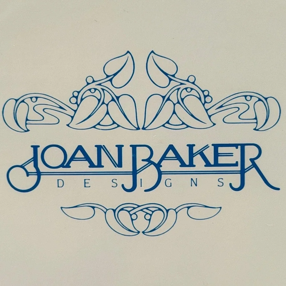 Joan Baker Designs Iris Floral Hand Painted Glass‎ Suncatcher Window Art